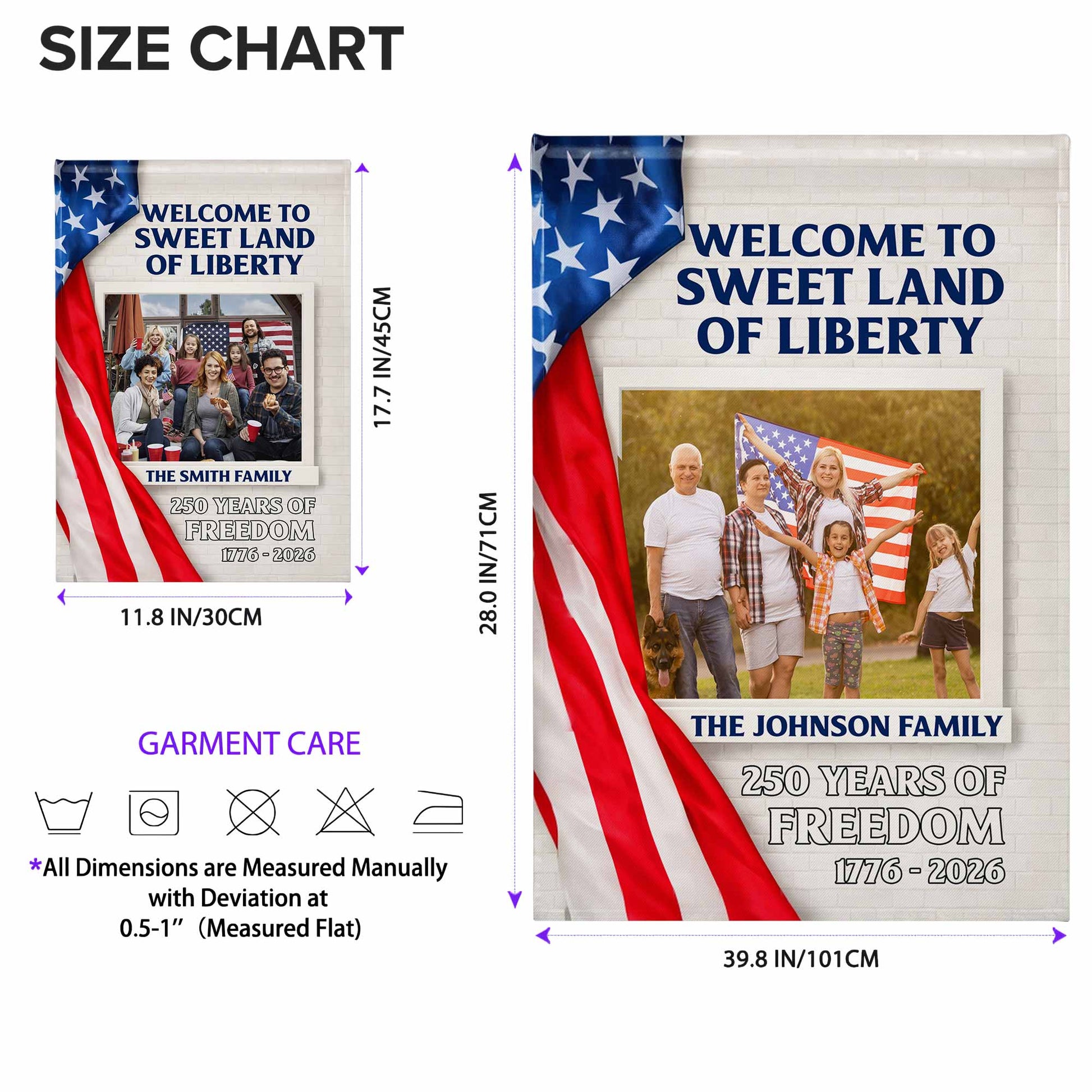 Welcome To Sweet Land Of Liberty American Flag