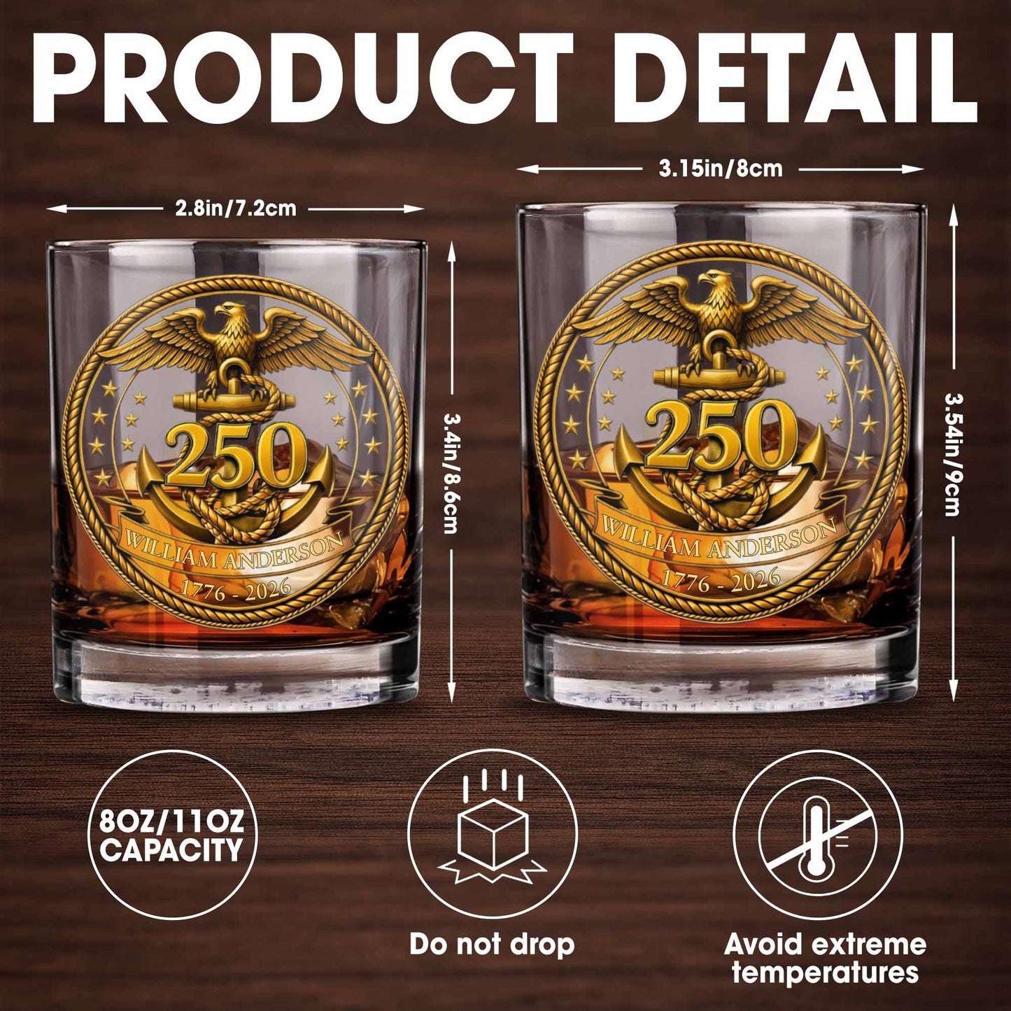 Eagle And Anchor Historic Milestone Glass