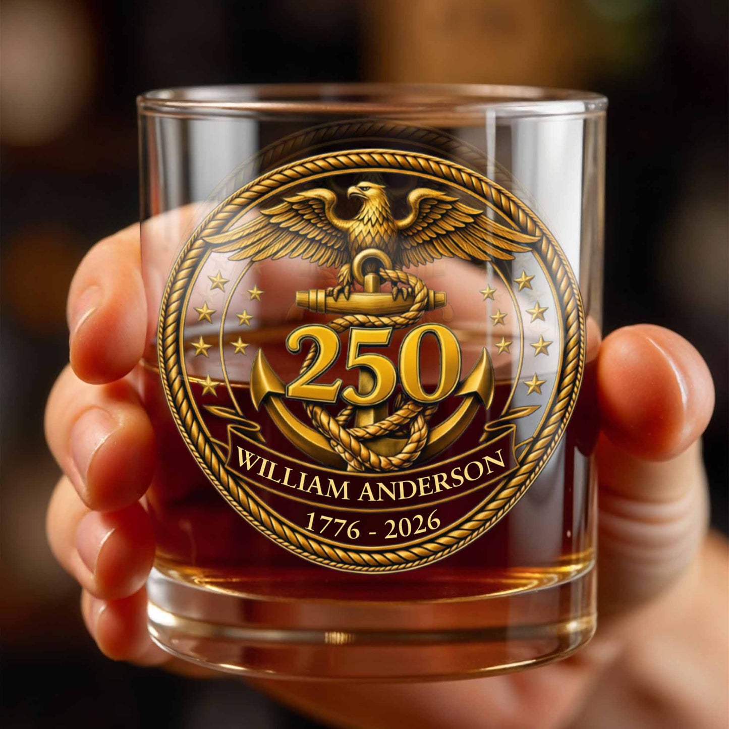 Eagle And Anchor Historic Milestone Glass