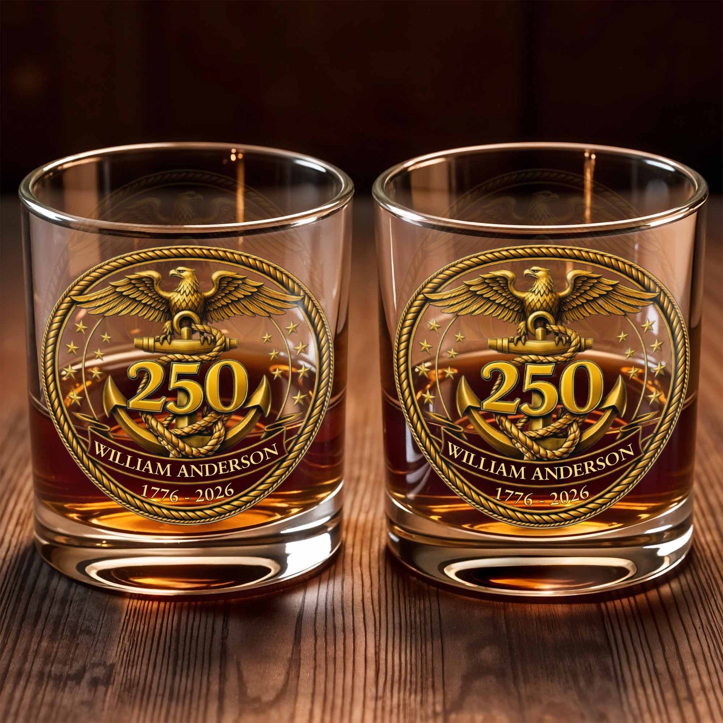 Eagle And Anchor Historic Milestone Glass