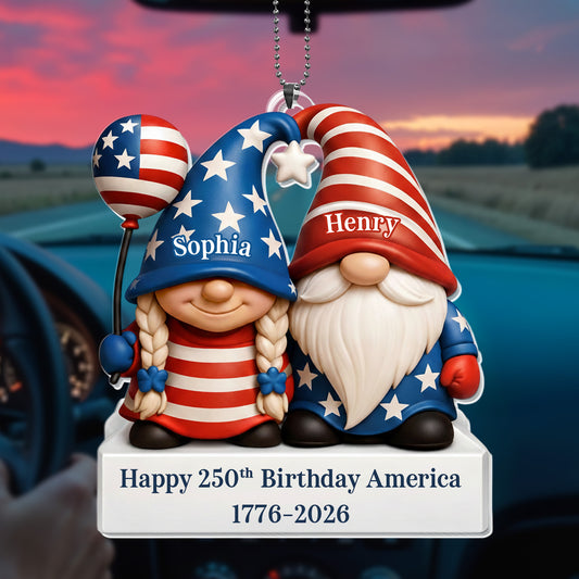 Happy 250th Birthday America Patriotic Gnomes