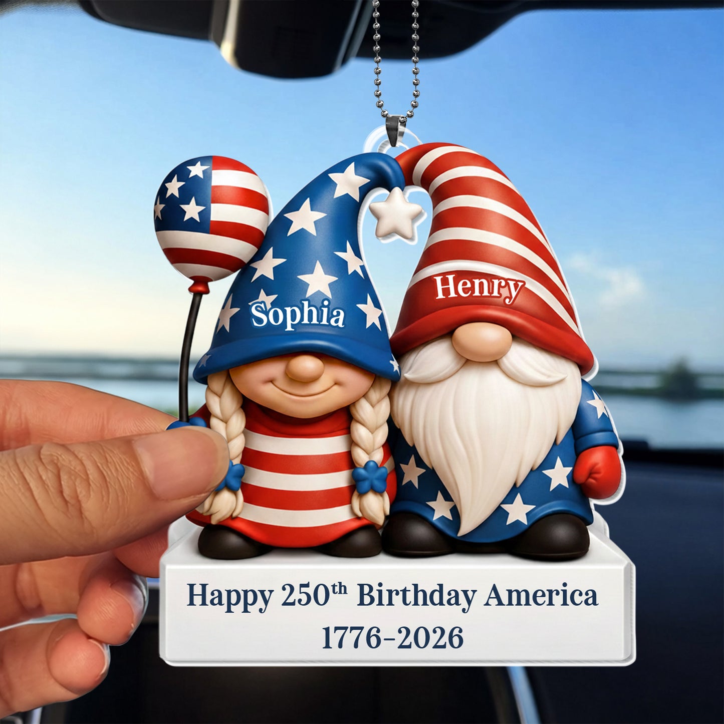 Happy 250th Birthday America Patriotic Gnomes