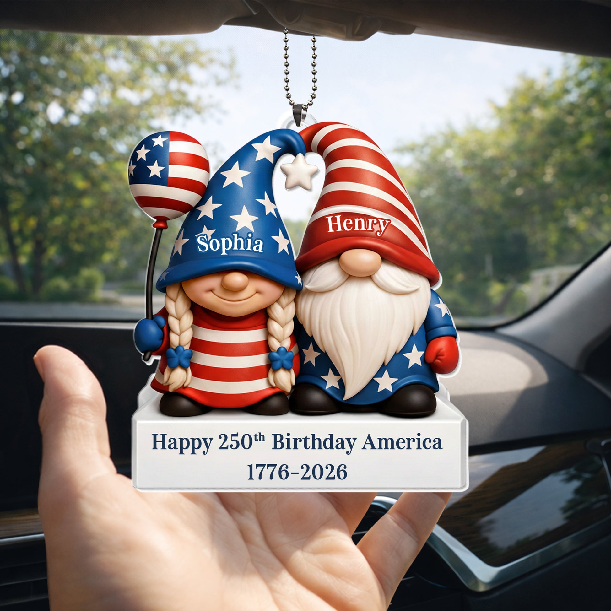 Happy 250th Birthday America Patriotic Gnomes