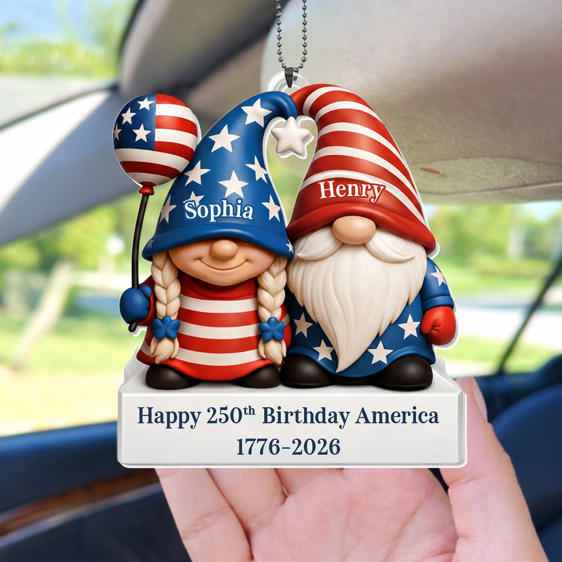Happy 250th Birthday America Patriotic Gnomes