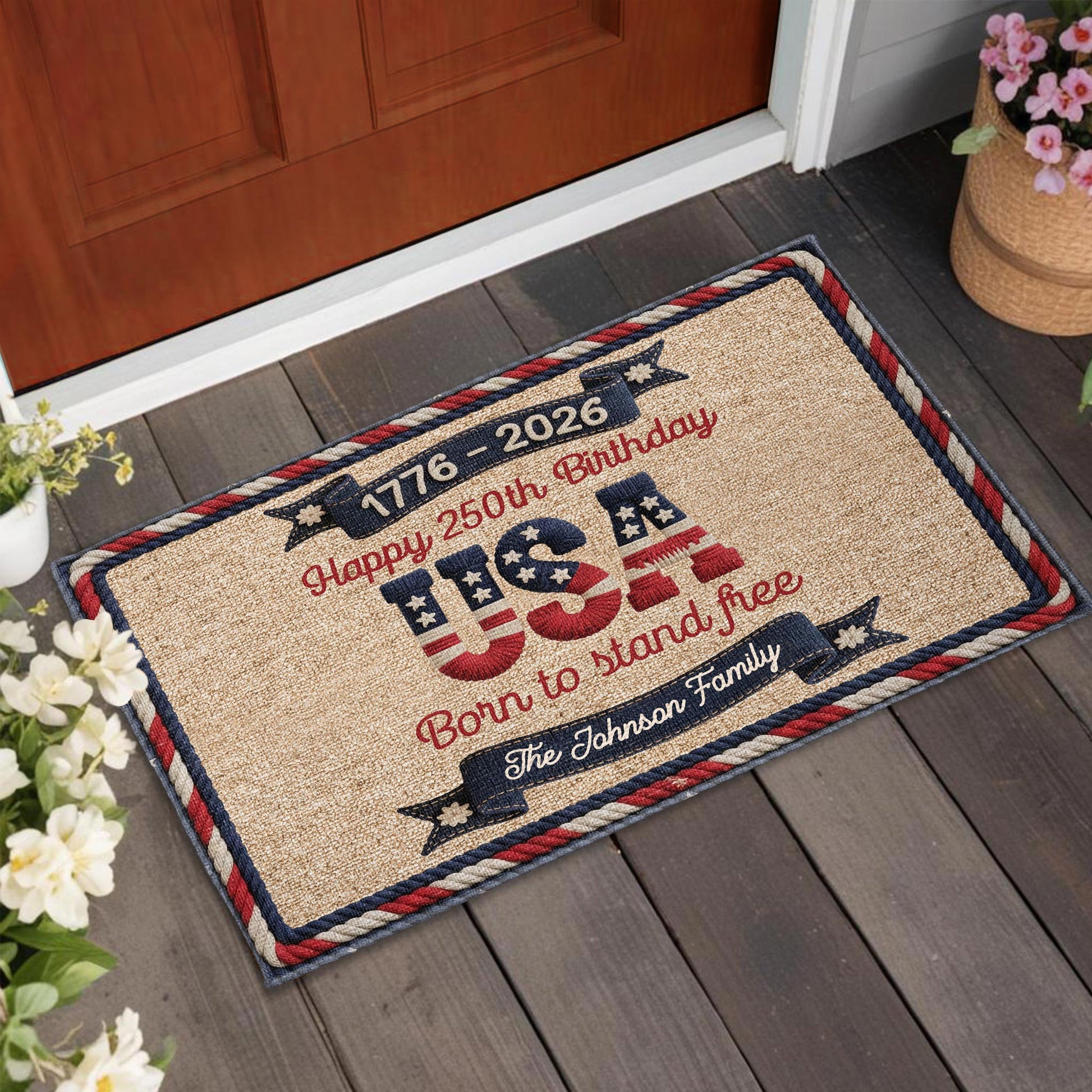 Happy Birthday USA Born To Stand Free Stars And Stripes The Family