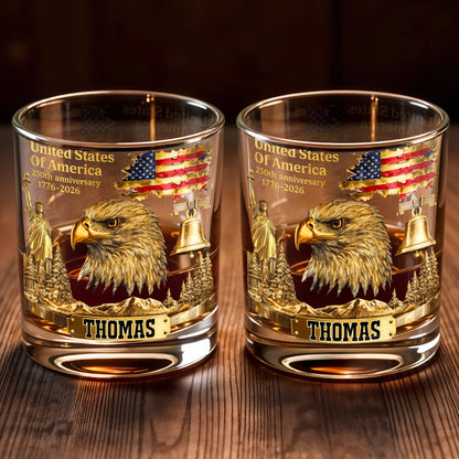 United States Of America Anniversary Patriot Bald Eagle And Flag