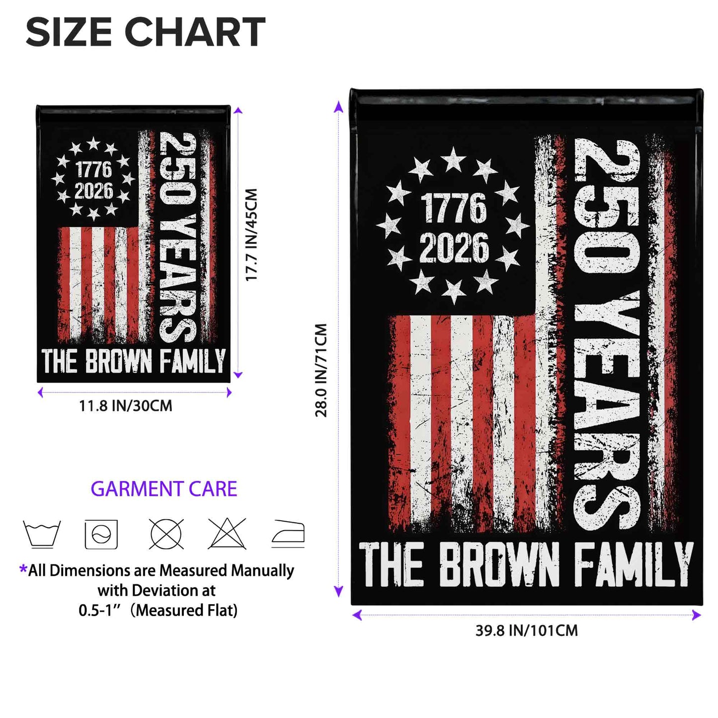 250 Years Our Family American Flag Stars And Stripes