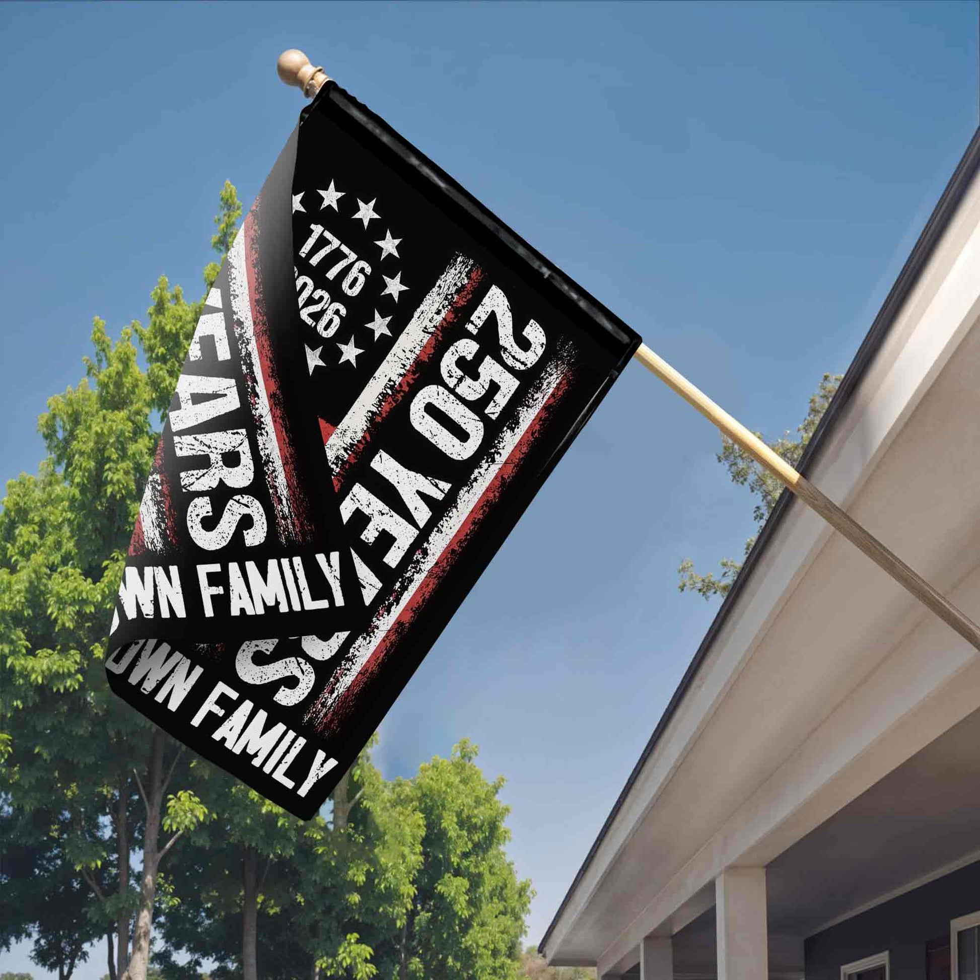 250 Years Our Family American Flag Stars And Stripes