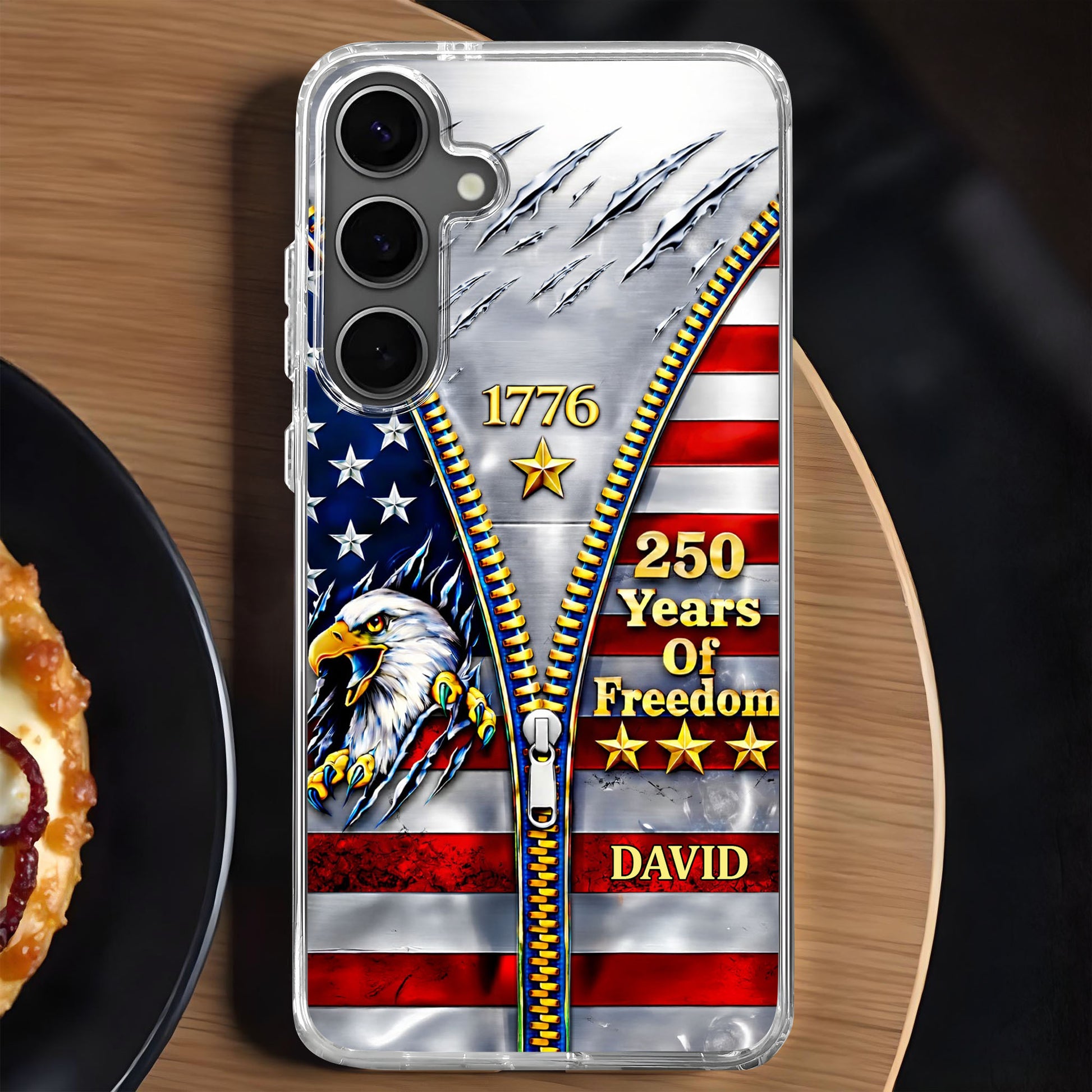 Years Of Freedom Personalized Clear Phone Case, Gift For Patriots – ALMAGEMS Years Of Freedom Personalized Clear Phone Case, Gift For Patriots – ALMAGEMS