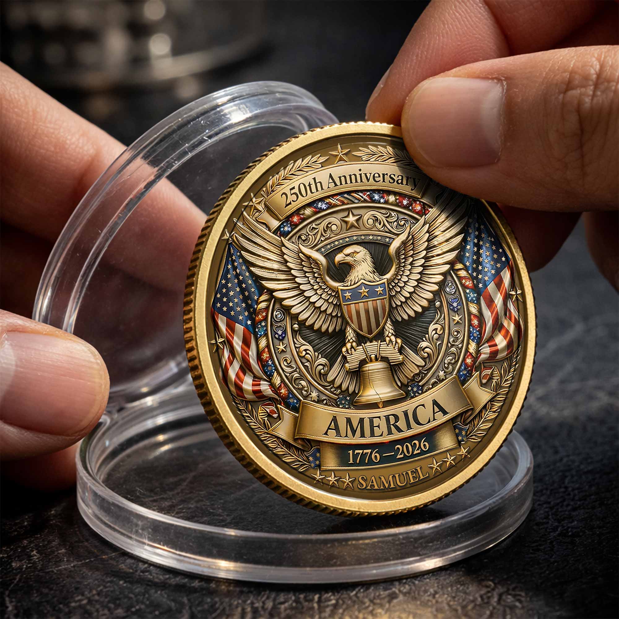 250th Anniversary America Custom Commemorative Coin Gift For Patriots 