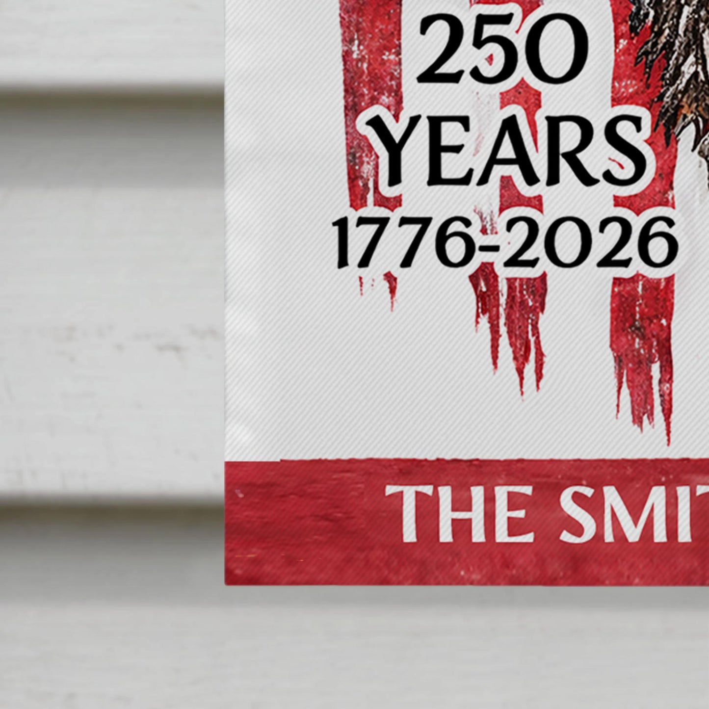 God Bless America Land That I Love Eagle Flag Anniversary Custom Family Name - Personalized Flag - INDE177_GAF