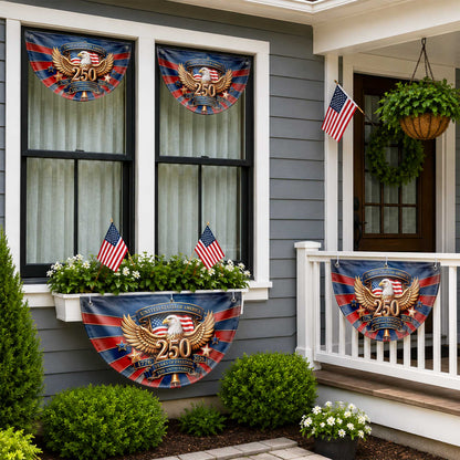 United States Of America Years Of Freedom Our Family Eagle Stars - Personalized Non-Pleated Fan Flag - INDE632_NOPFAF