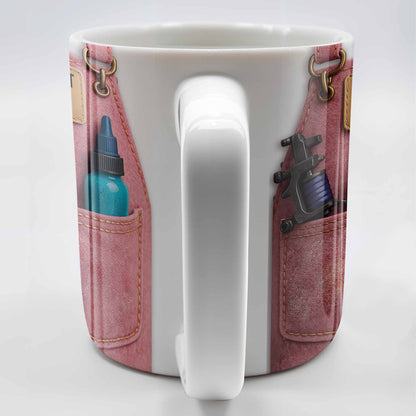 Tattoo Artist Customized Name With Tattoo Machines And Ink Bottles