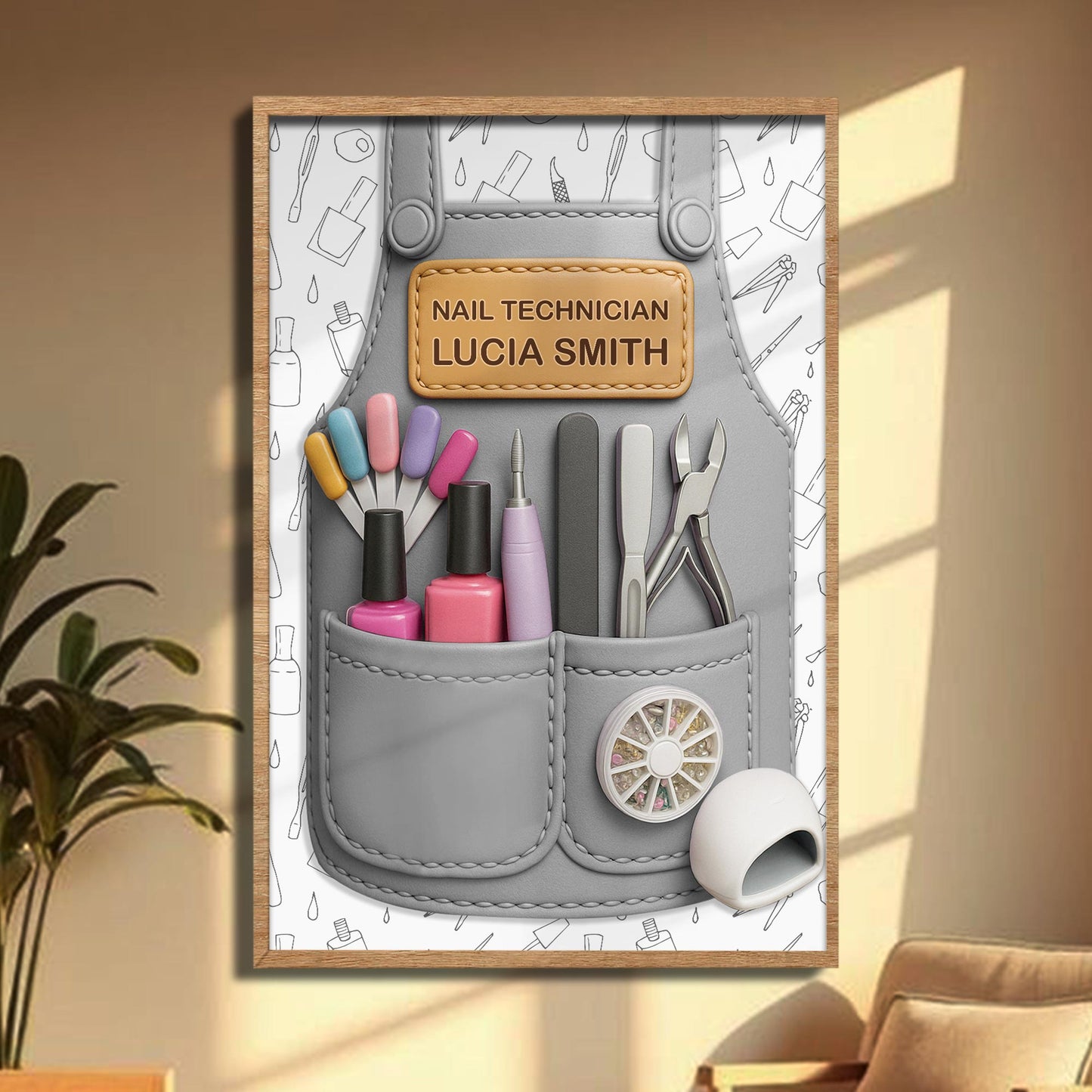Nail Technician Gift Featuring Manicure Tools