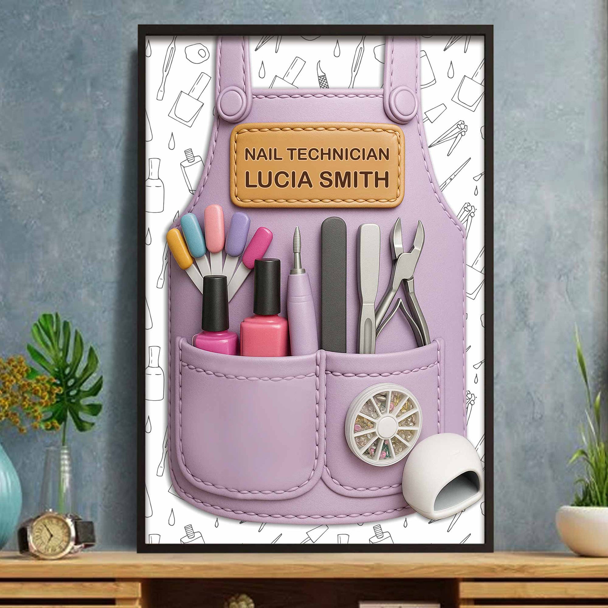 Nail Technician Gift Featuring Manicure Tools