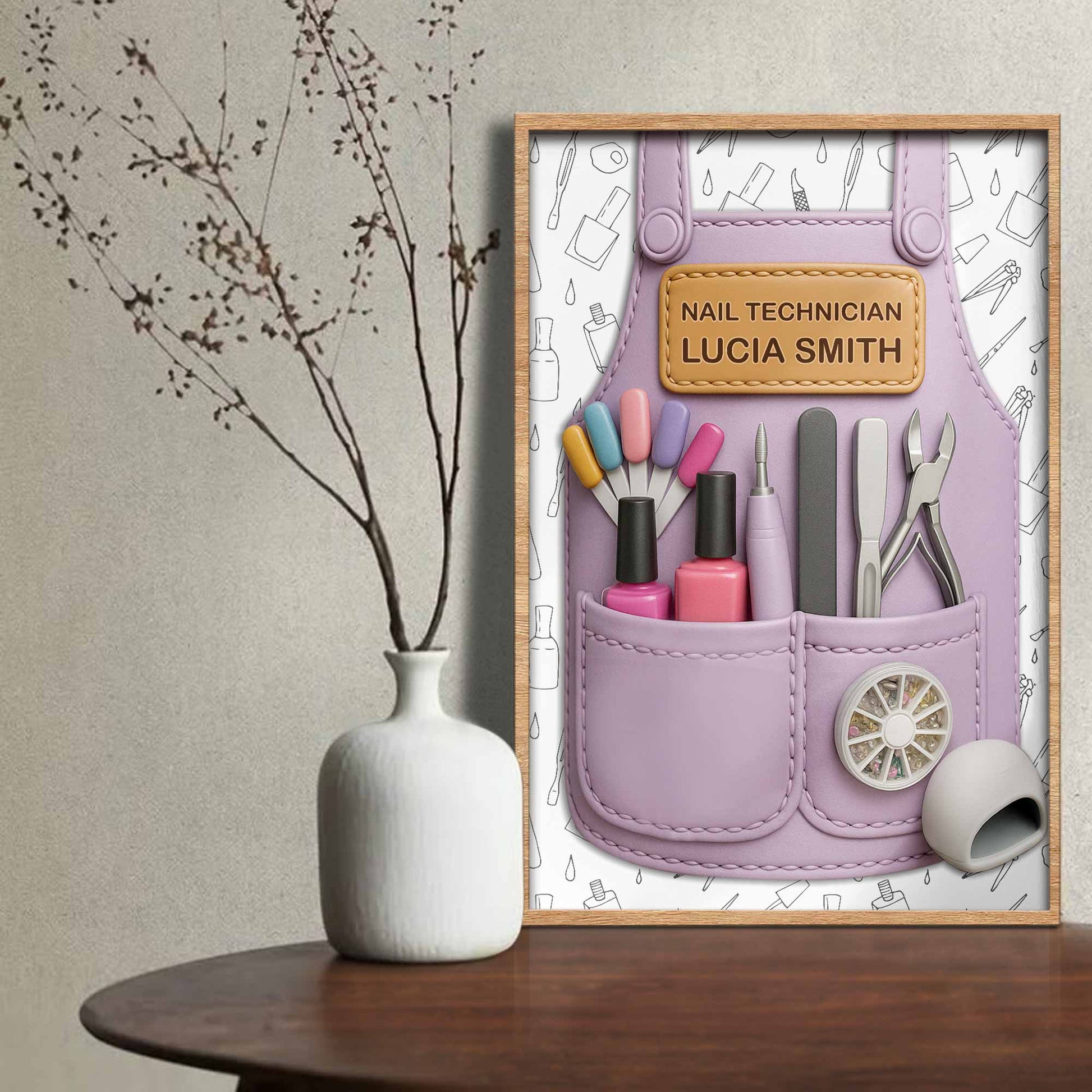 Nail Technician Gift Featuring Manicure Tools