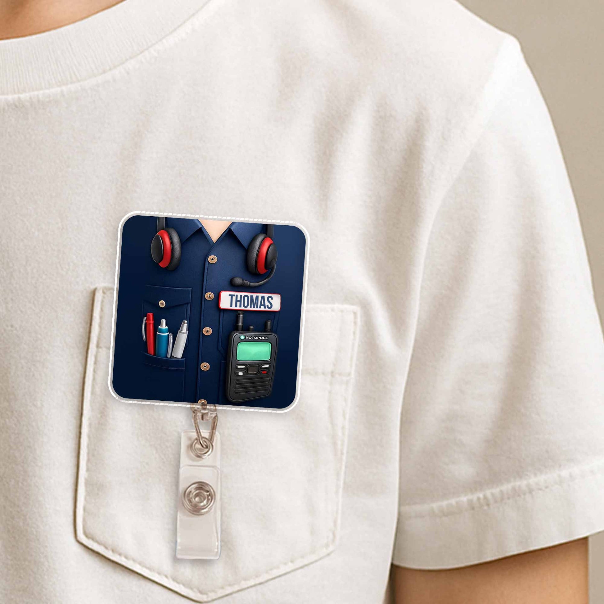 Customize Your Professional Gear With Name And Badge Reel