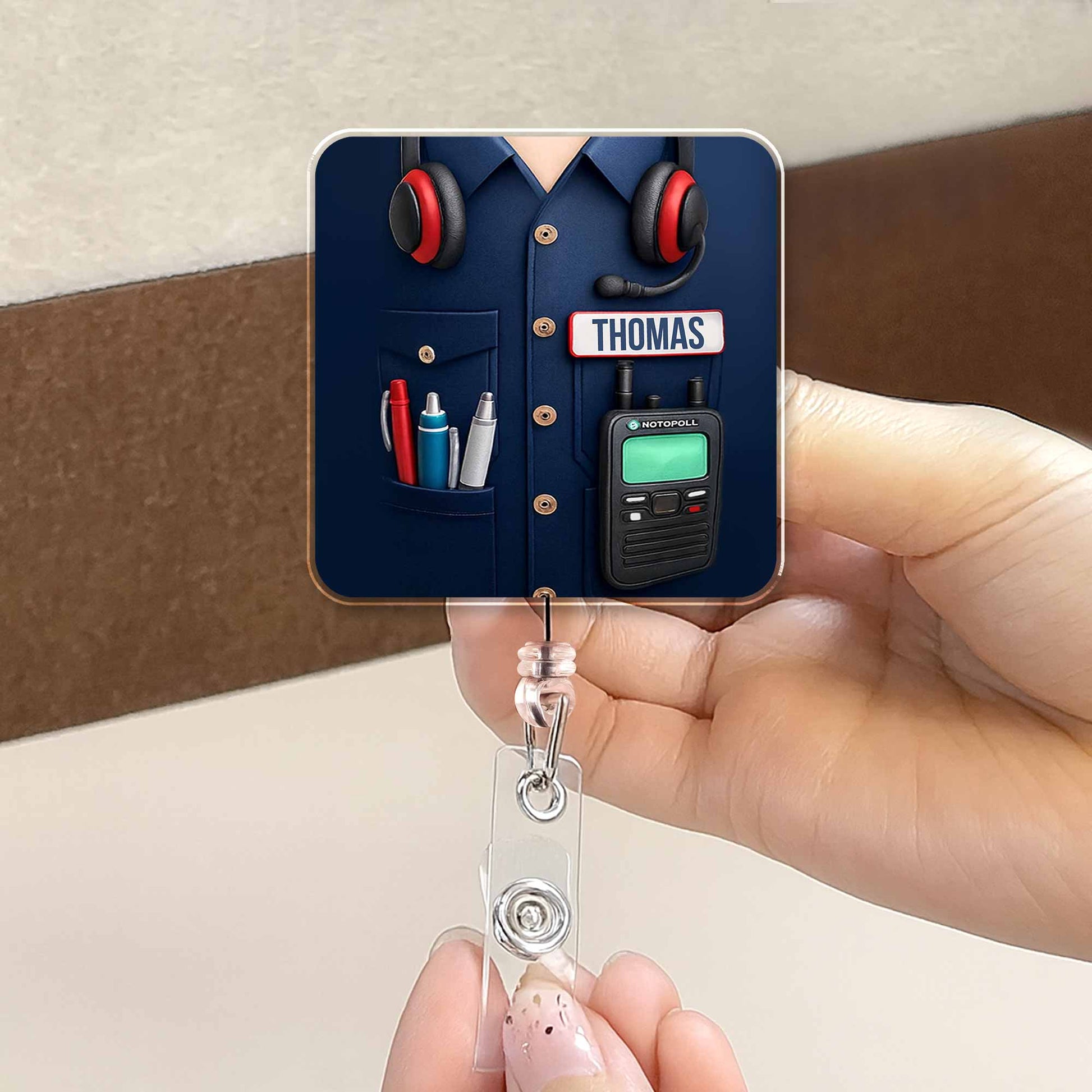 Customize Your Professional Gear With Name And Badge Reel