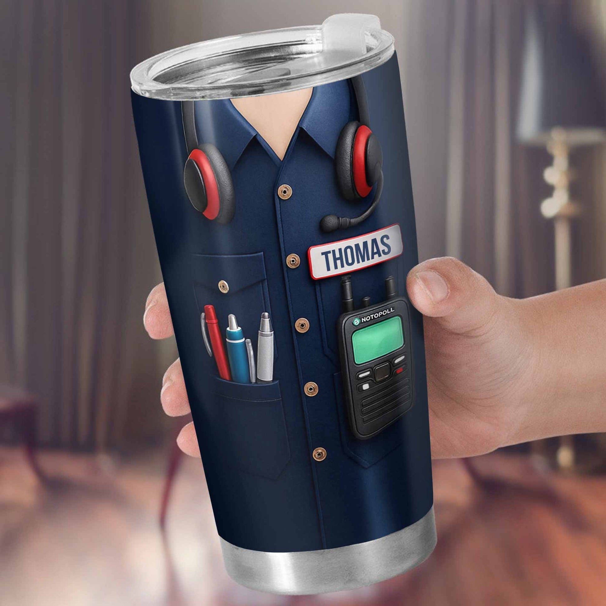 Customizable Tumbler For Radio Operators