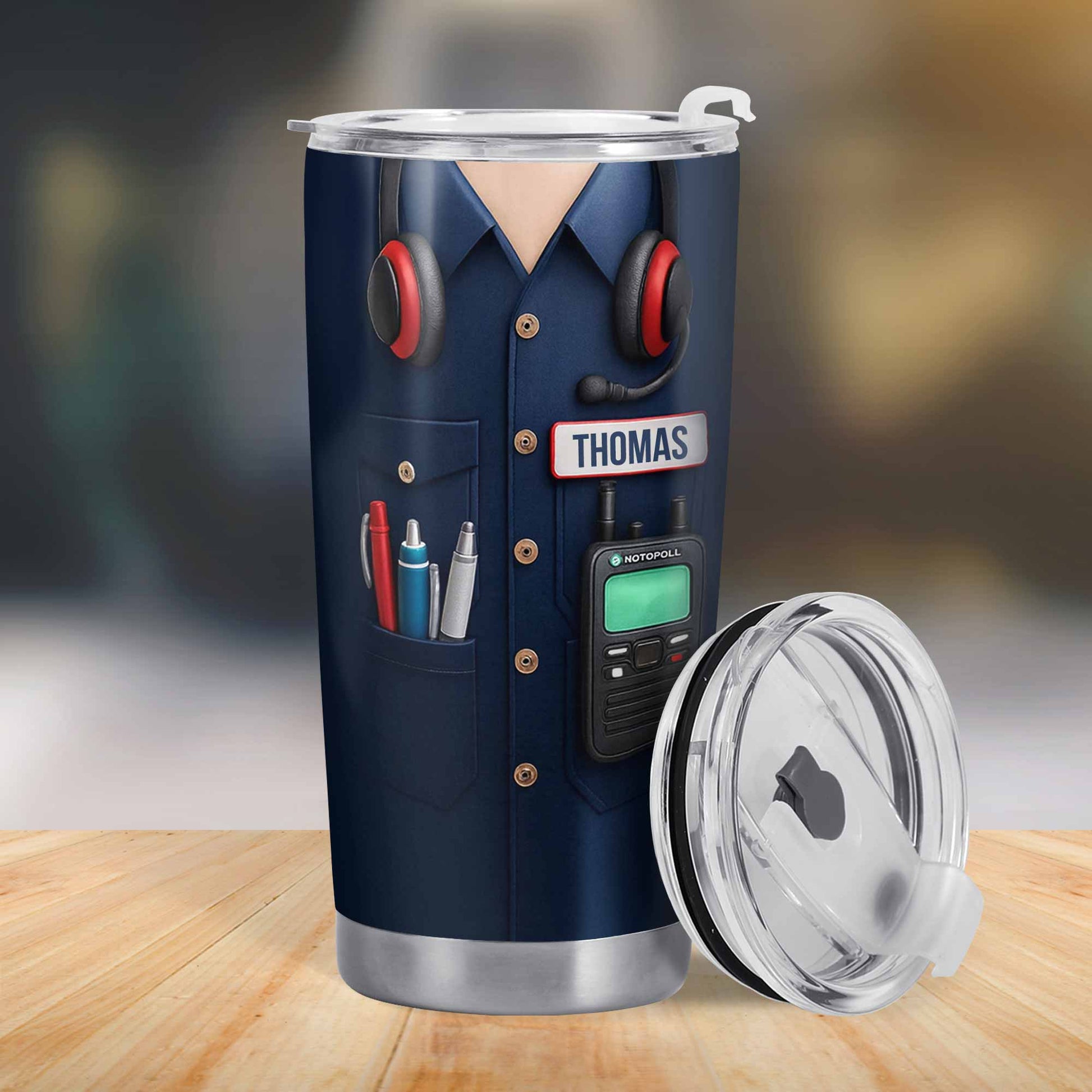 Customizable Tumbler For Radio Operators