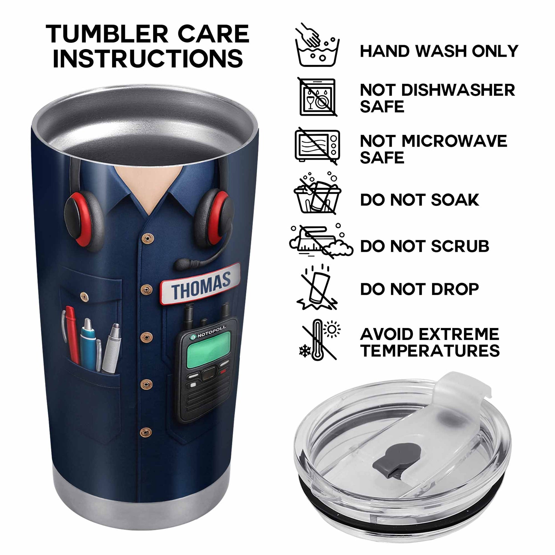 Customizable Tumbler For Radio Operators