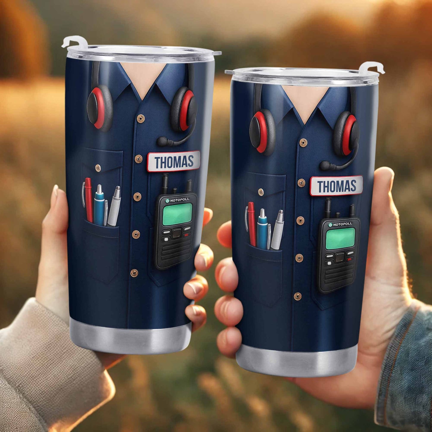 Customizable Tumbler For Radio Operators