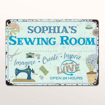 Imagine Create Inspire Sewing Room Sign