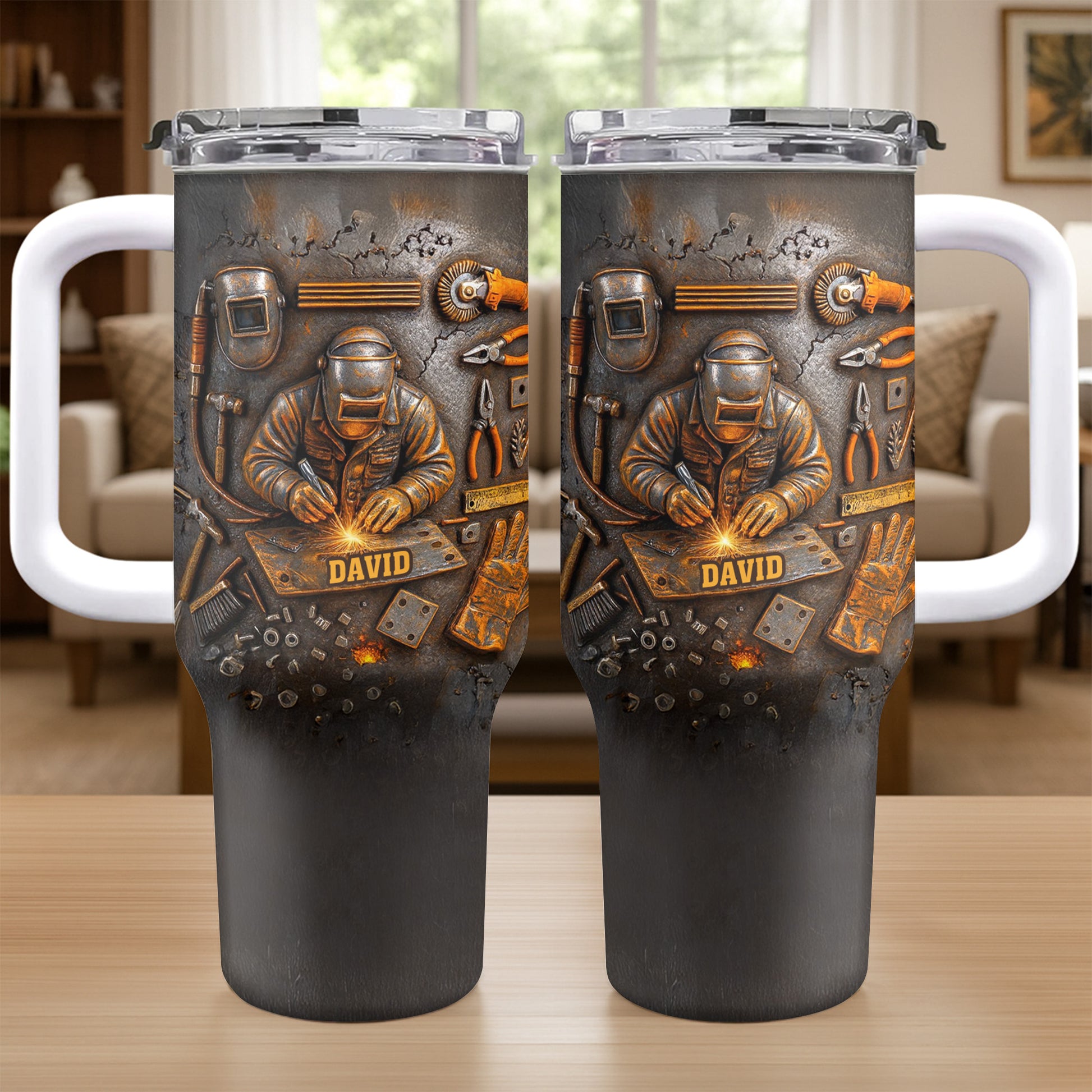 Customizable Design Celebrating Welder And Tools