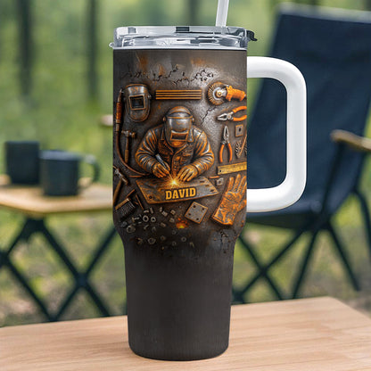 Customizable Design Celebrating Welder And Tools