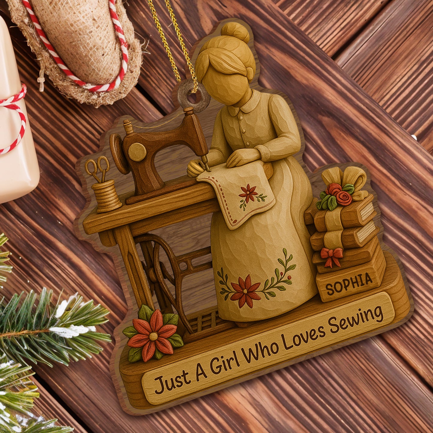 Just A Girl Who Loves Sewing With Spools Of Thread