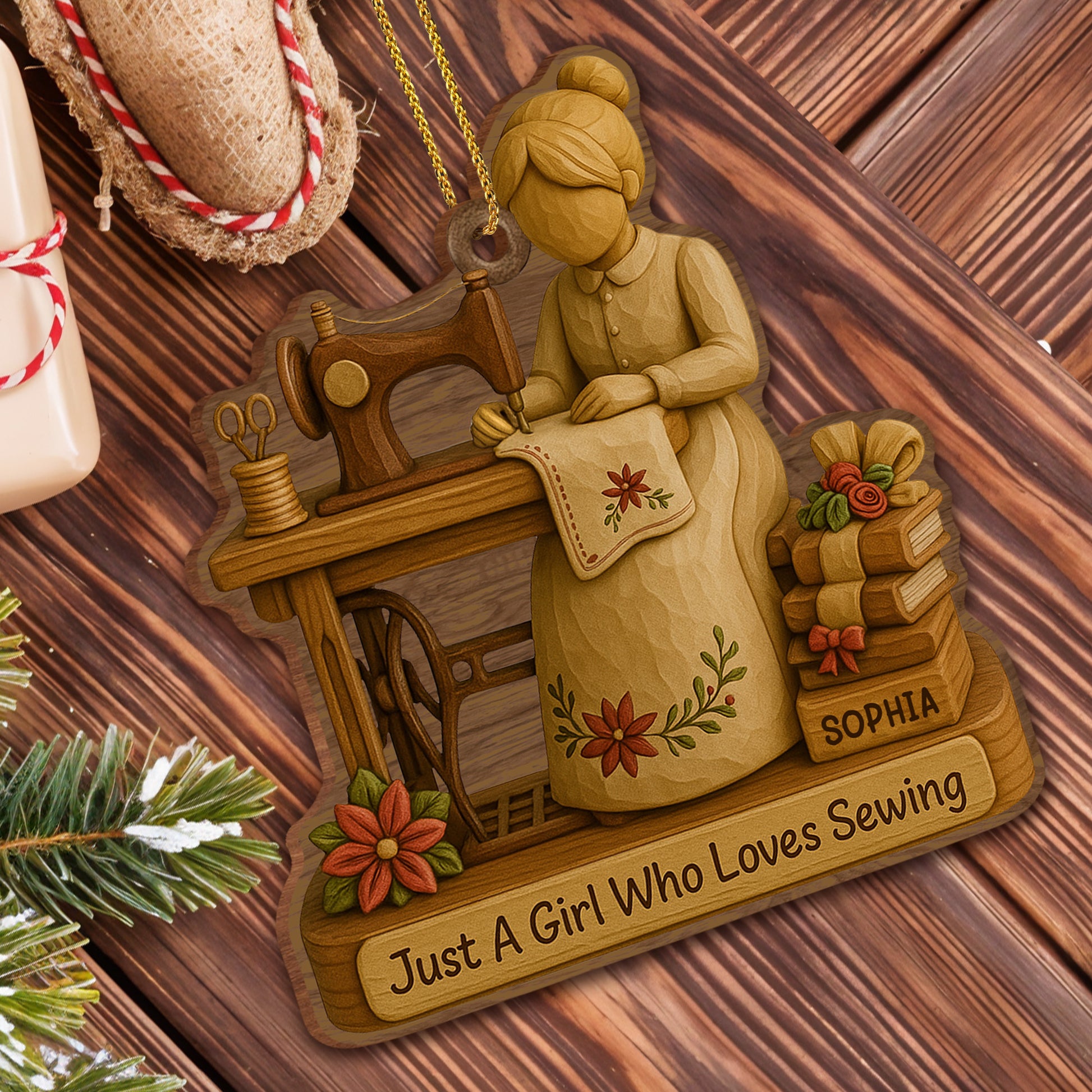 Just A Girl Who Loves Sewing With Spools Of Thread