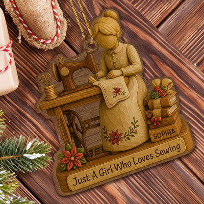 Just A Girl Who Loves Sewing With Spools Of Thread