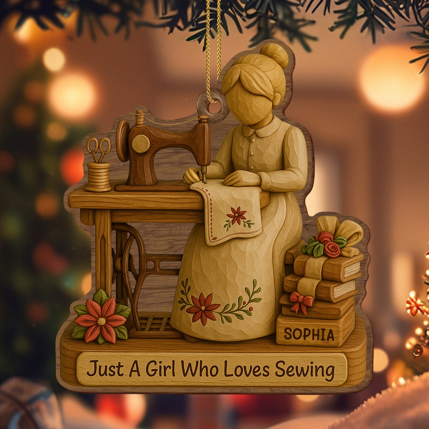 Just A Girl Who Loves Sewing With Spools Of Thread