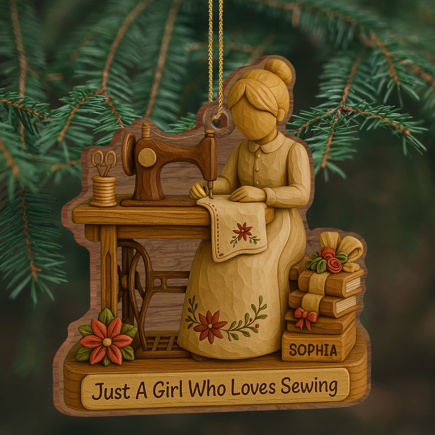 Just A Girl Who Loves Sewing With Spools Of Thread