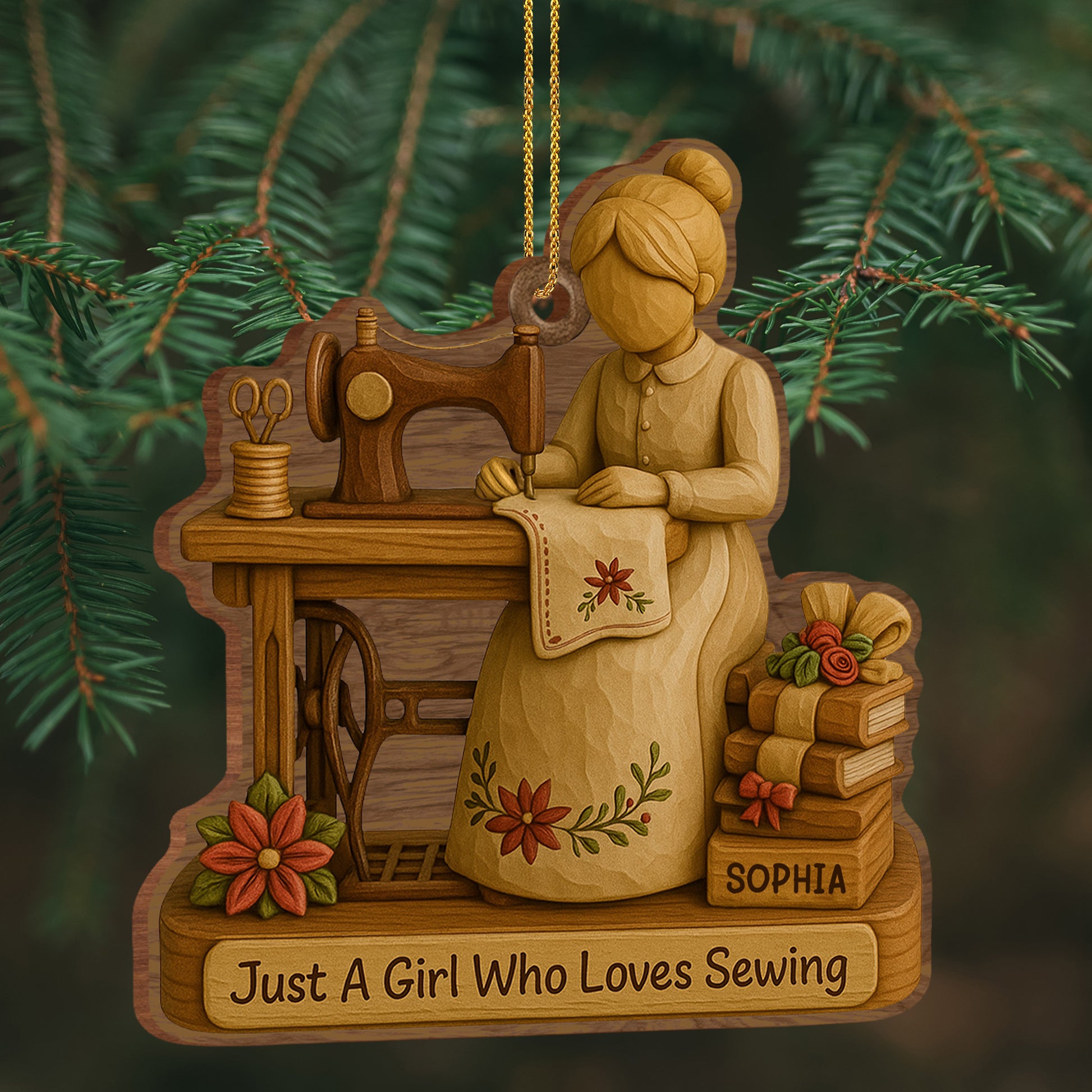 Just A Girl Who Loves Sewing With Spools Of Thread