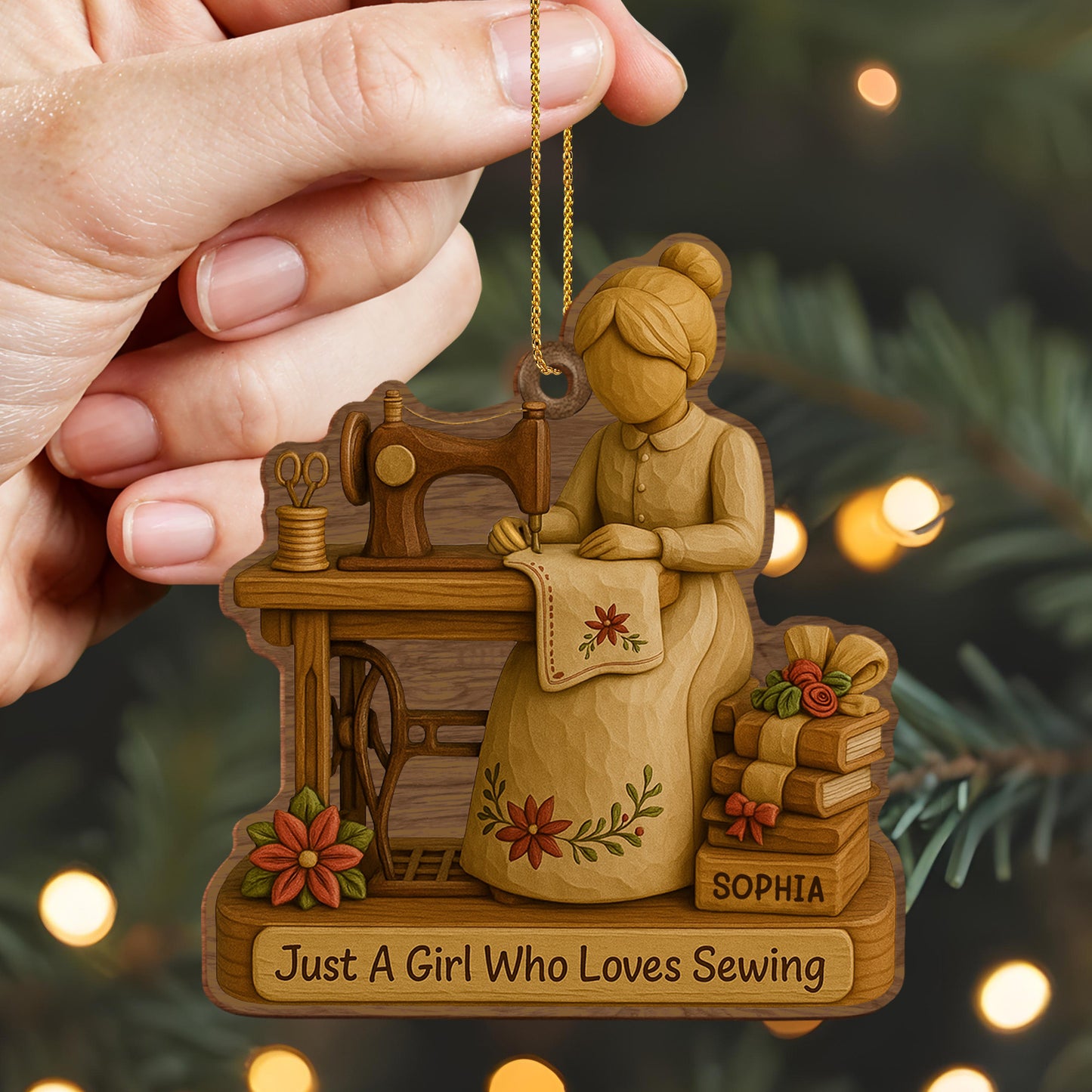 Just A Girl Who Loves Sewing With Spools Of Thread