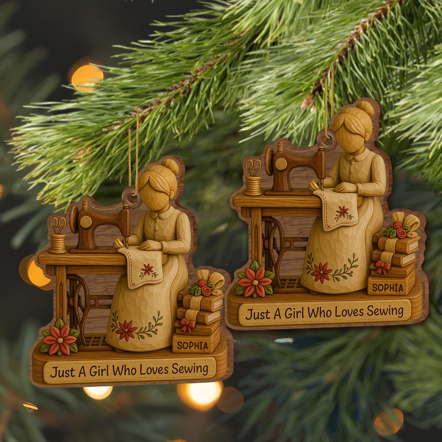 Just A Girl Who Loves Sewing With Spools Of Thread