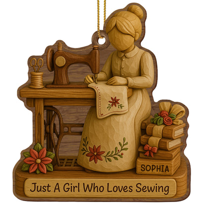 Just A Girl Who Loves Sewing With Spools Of Thread