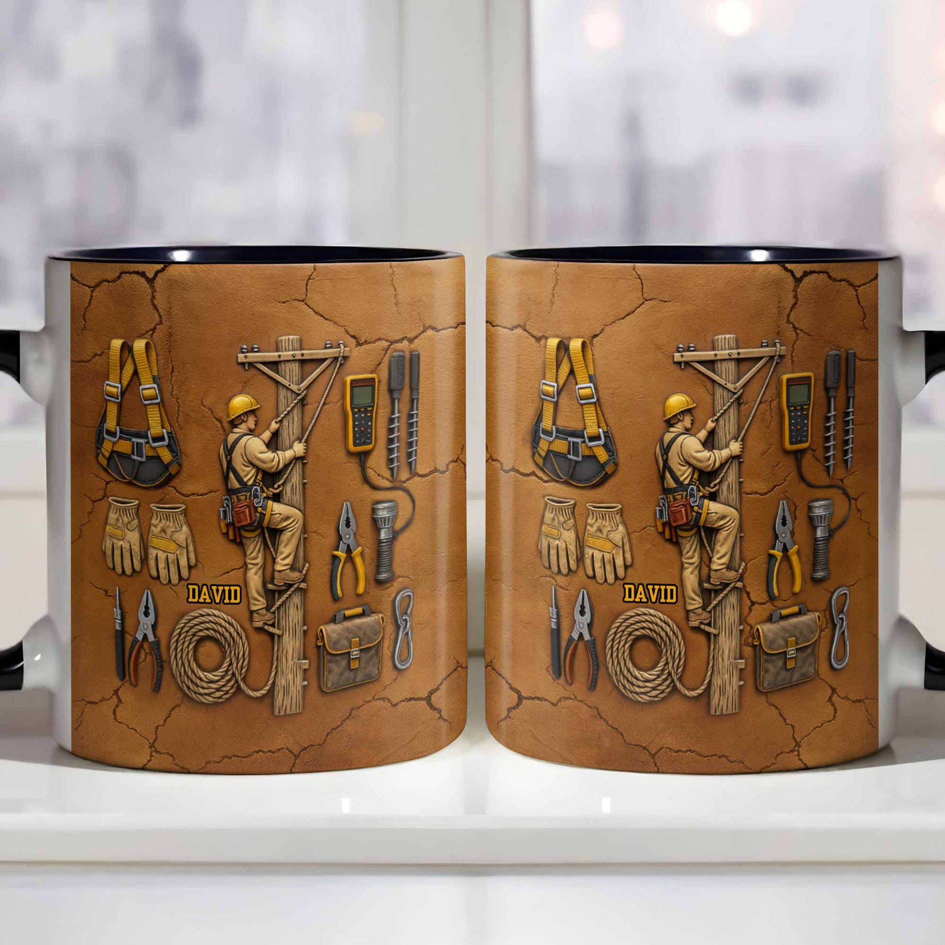 Celebrate Your Dedicated Craftsmanship, Lineman And Tools