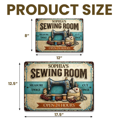 Measure Twice Cut Once Open 24 Hours Sewing Theme