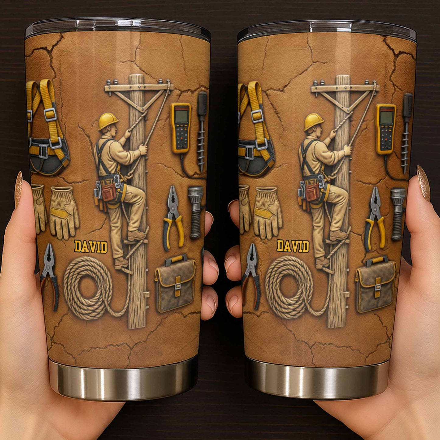 Celebrate Hard Work, Tools and Construction Worker Design