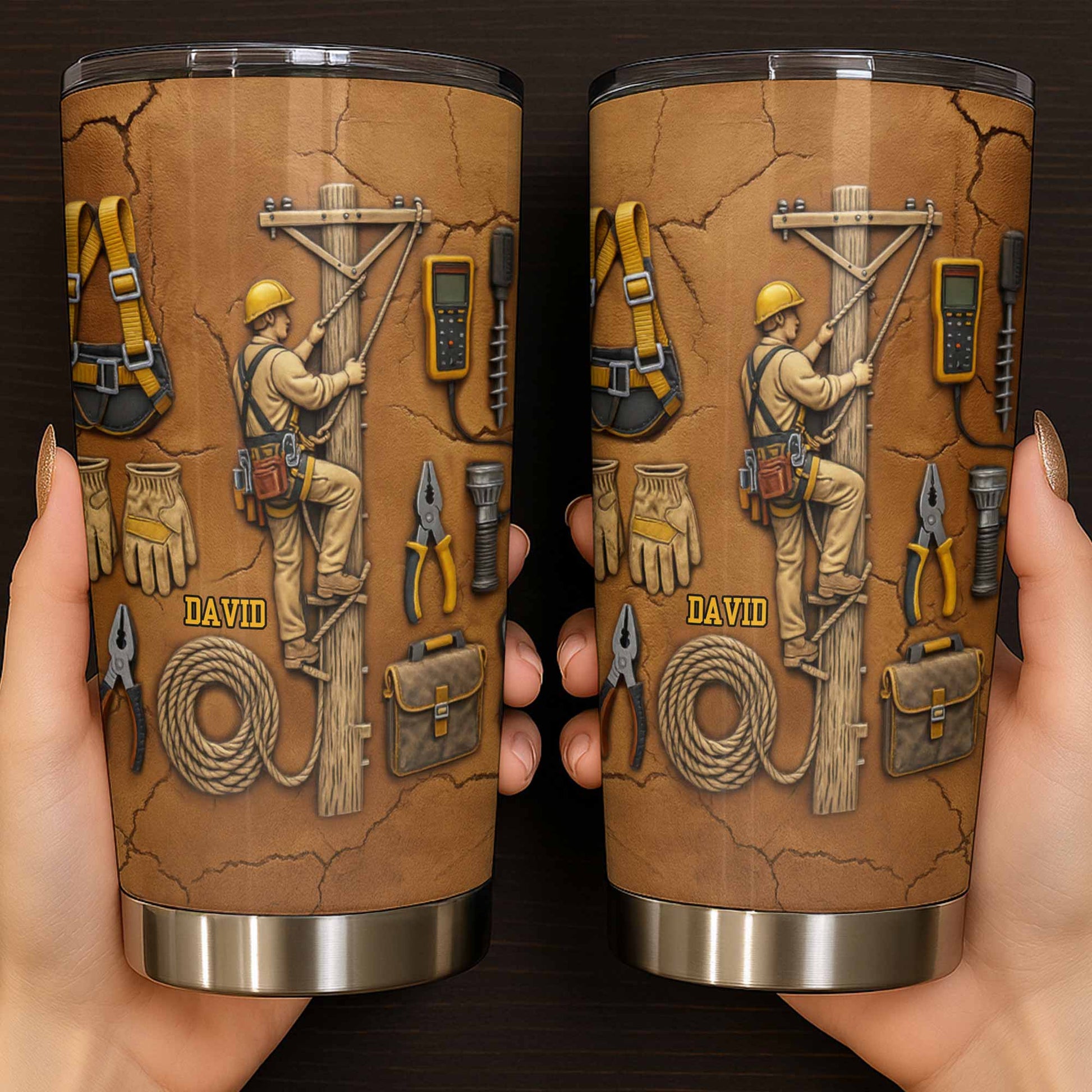 Celebrate Hard Work, Tools and Construction Worker Design