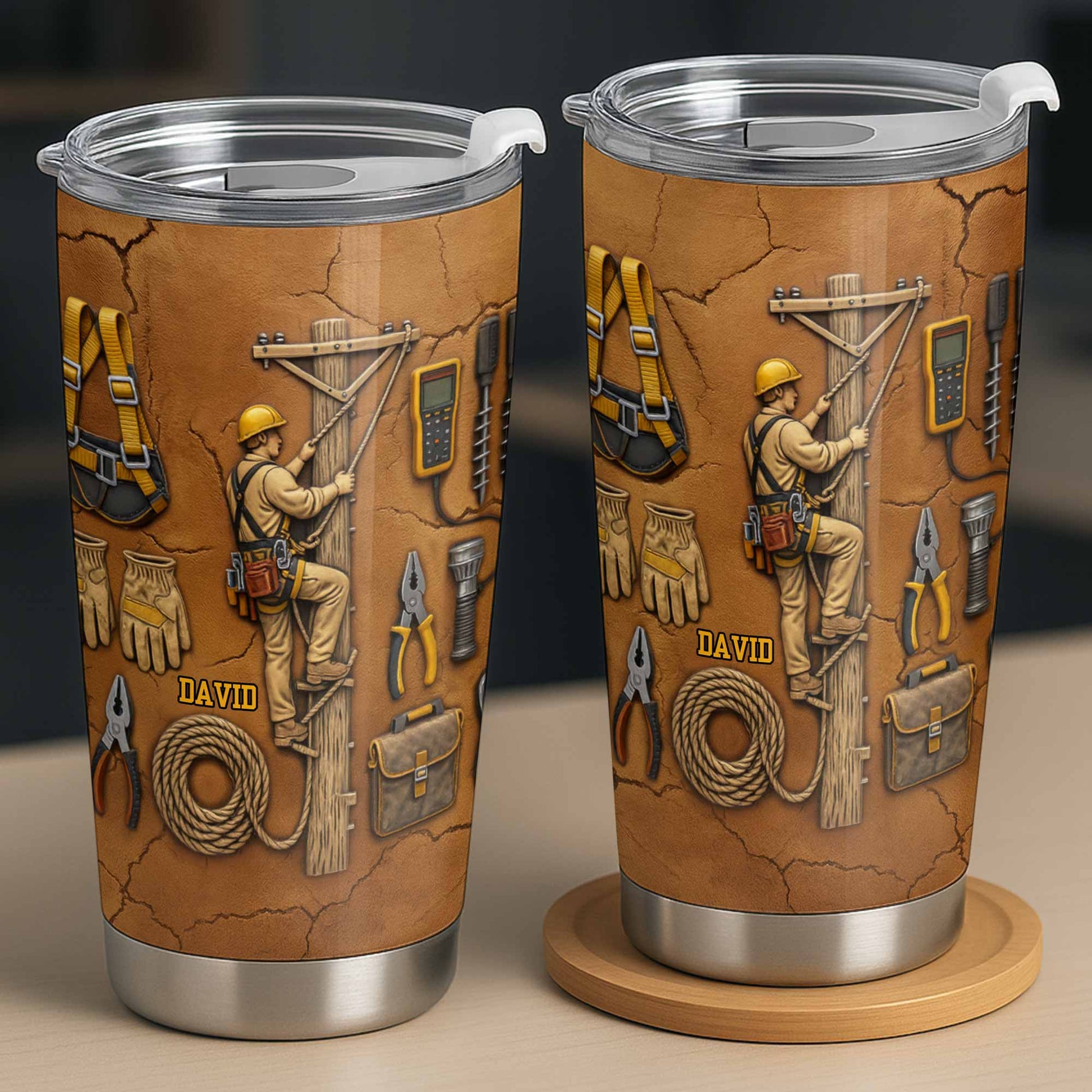 Celebrate Hard Work, Tools and Construction Worker Design