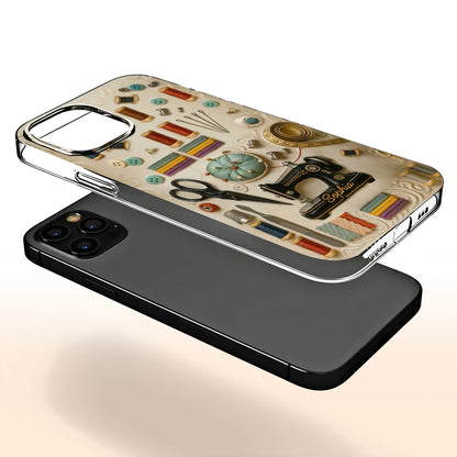 Customizable Name On Sewing Themed Design