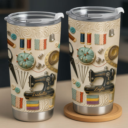 Celebrate The Art of Crafting, Sewing Essentials Tumbler