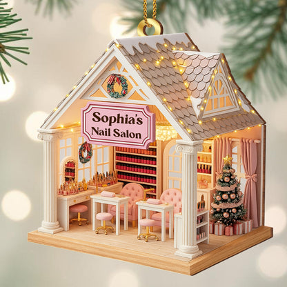 Sophia’s Nail Salon With Christmas Tree Decor
