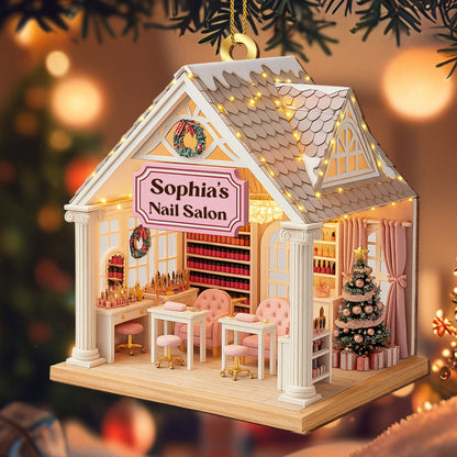 Sophia’s Nail Salon With Christmas Tree Decor