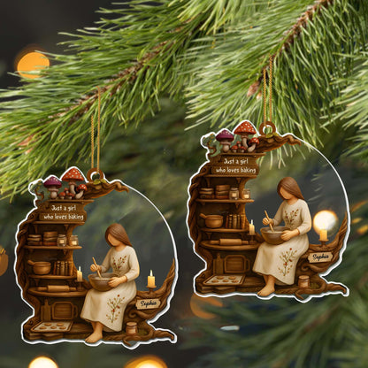 Just A Girl Who Loves Baking, Culinary Enthusiast Decor