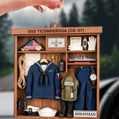 USS Ticonderoga CG-47, Military Jacket, Hat, Boots