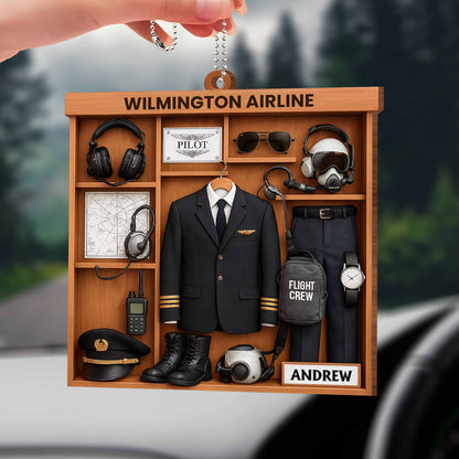 Pilot Essentials Display, Featuring Uniform And Flight Gear